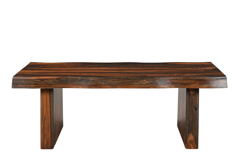 Dark Brown Solid Wood Coffee Table