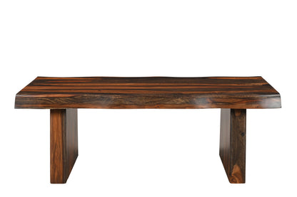 Dark Brown Solid Wood Coffee Table