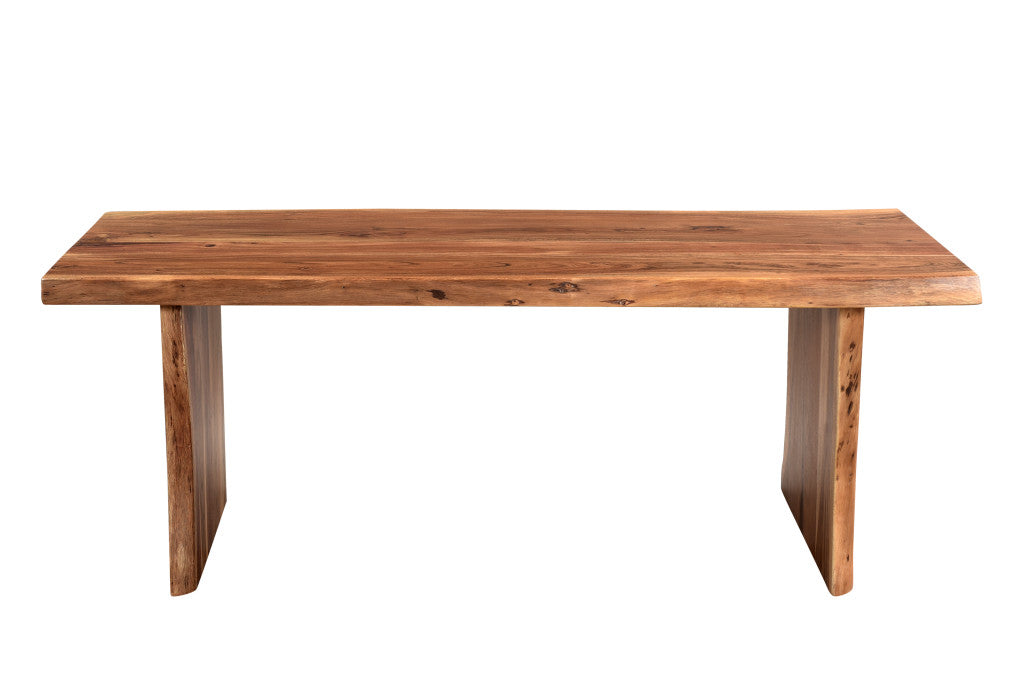 Brown Solid Wood Coffee Table