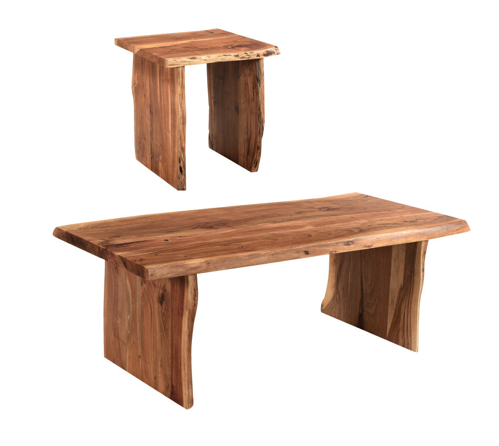 Brown Solid Wood Coffee Table