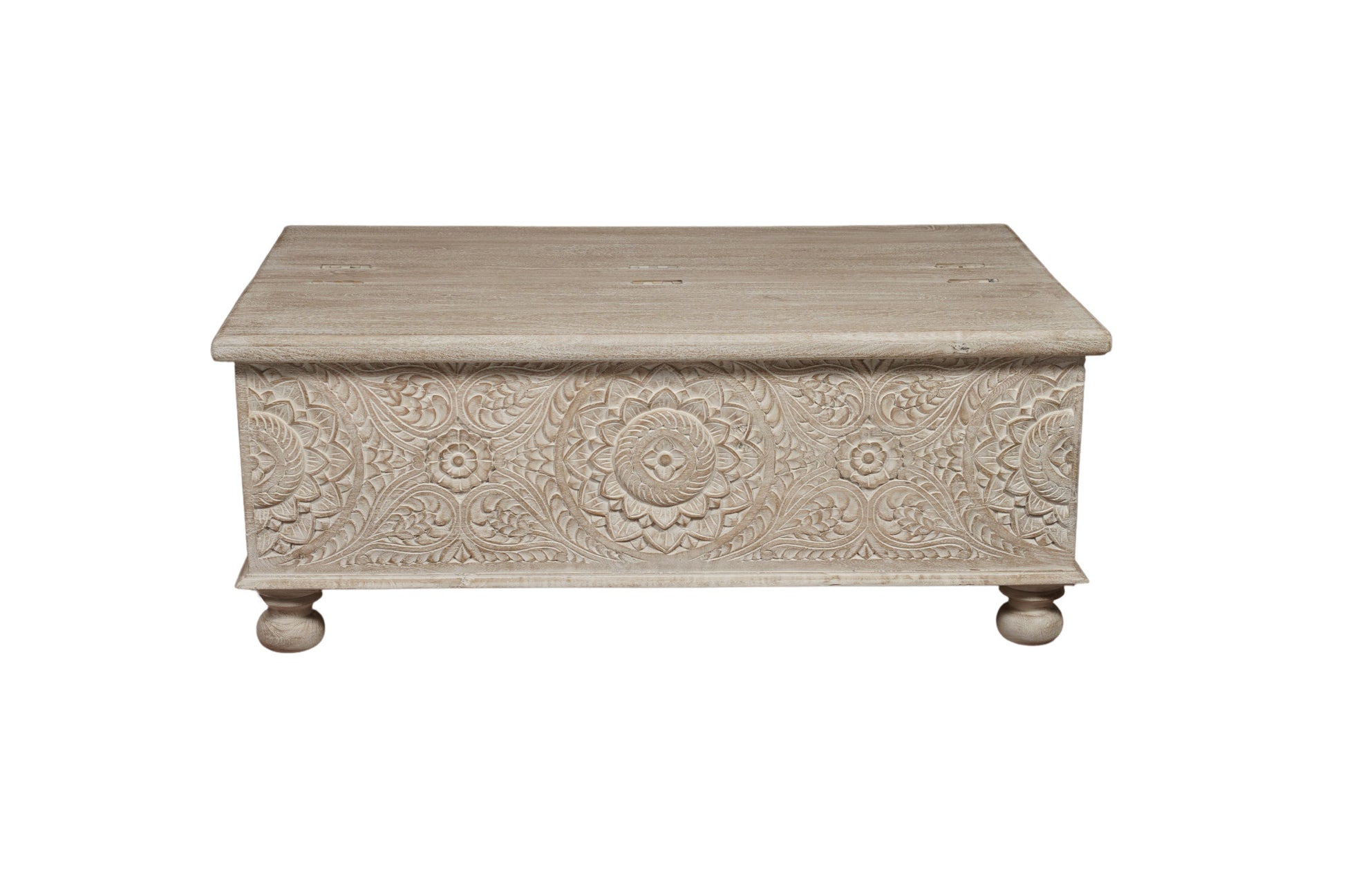 Natural Solid Wood Distressed Lift Top Coffee Table image 4