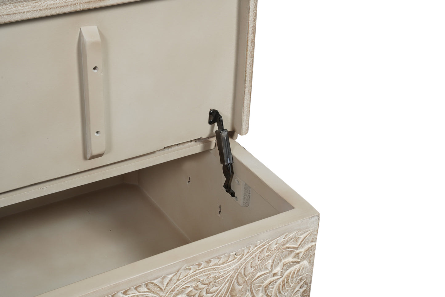 Natural Solid Wood Distressed Lift Top Coffee Table image 6