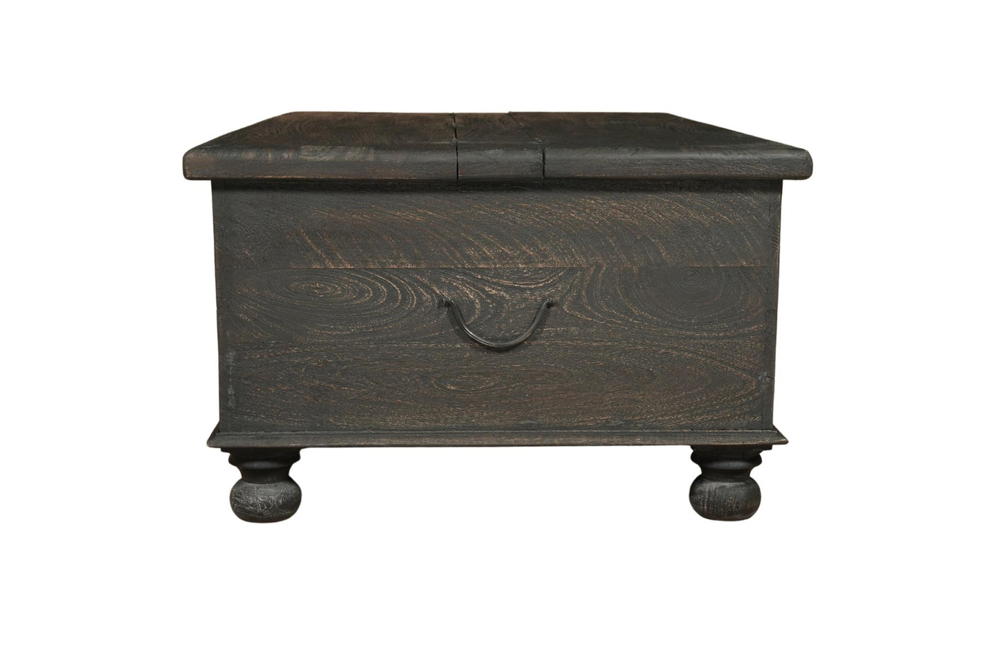 Black Solid Wood Distressed Lift Top Coffee Table image 4