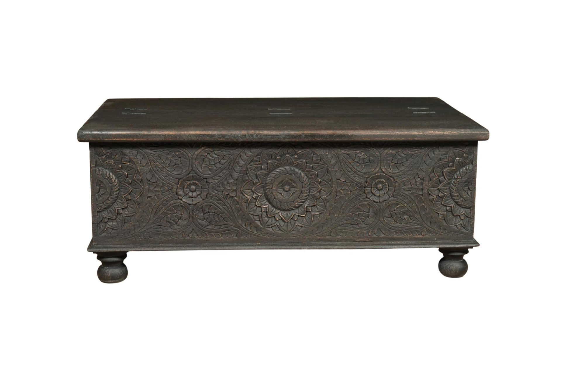 Black Solid Wood Distressed Lift Top Coffee Table image 3