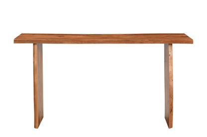 Chestnut Solid Wood Sled Console Table