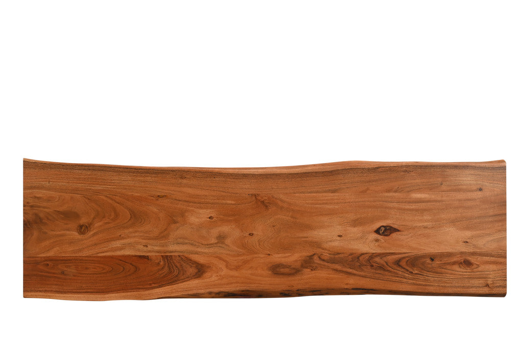 Chestnut Solid Wood Sled Console Table