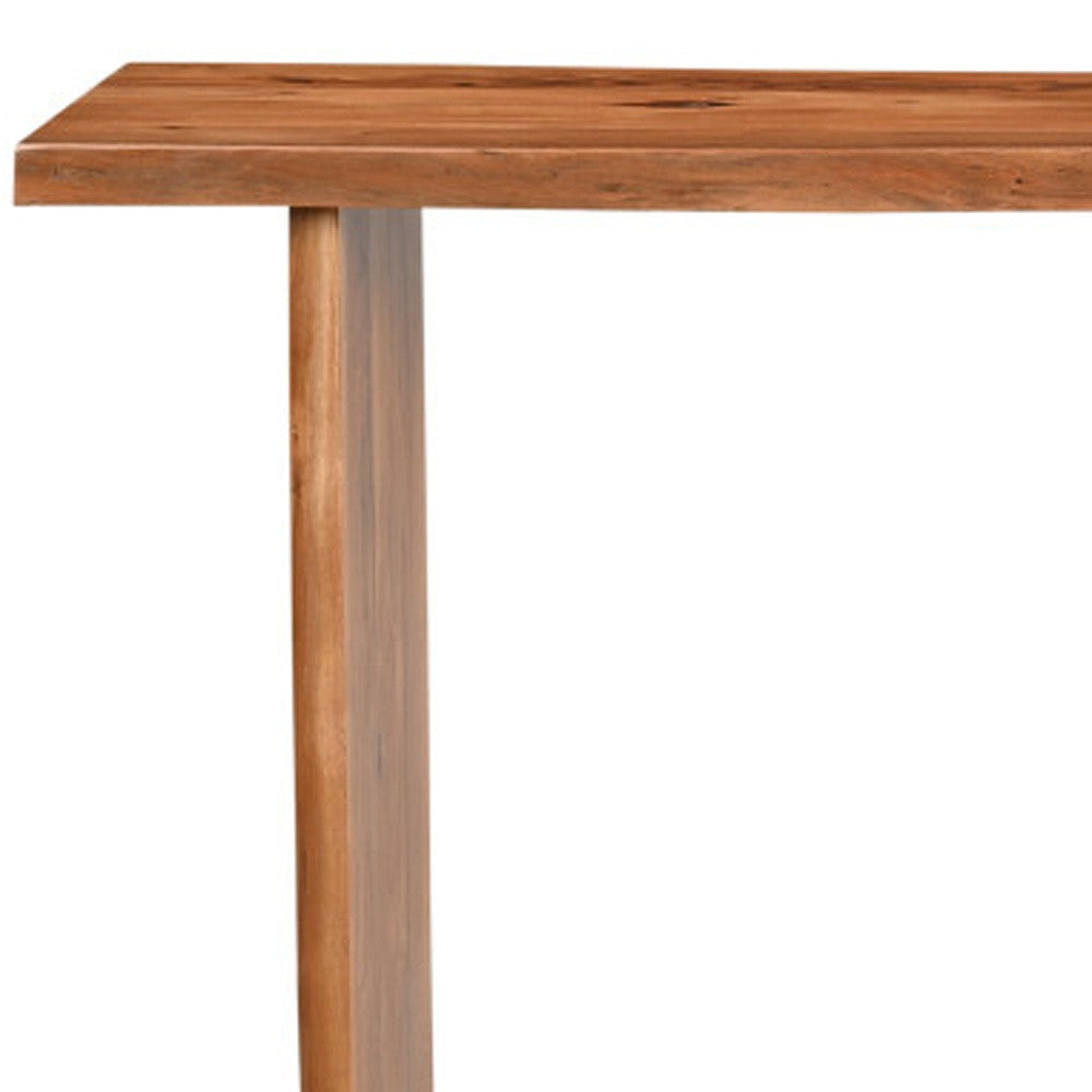 Chestnut Solid Wood Sled Console Table