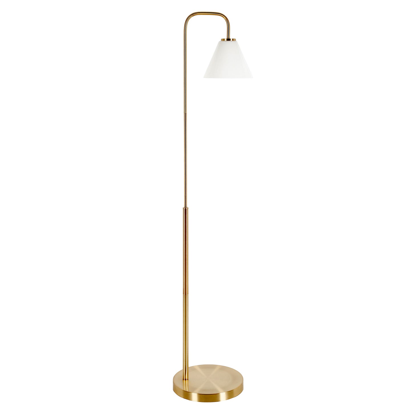 Brass Floor Lamp w/ Shade