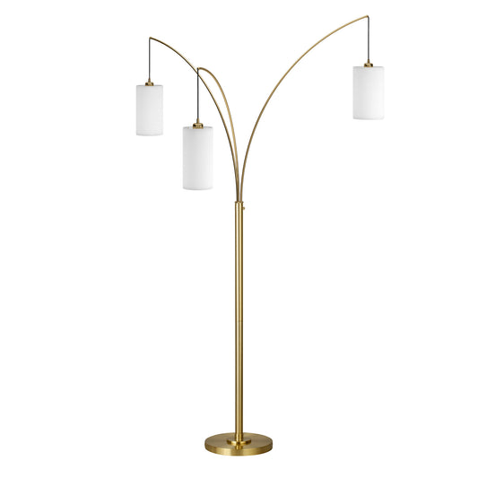 Brass 3-Light Tree Floor Lamp w/ Shade