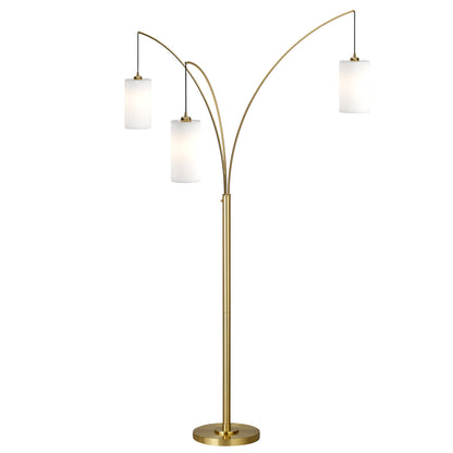 Brass 3-Light Tree Floor Lamp w/ Shade