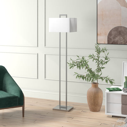 Nickel Floor Lamp w/ Shade