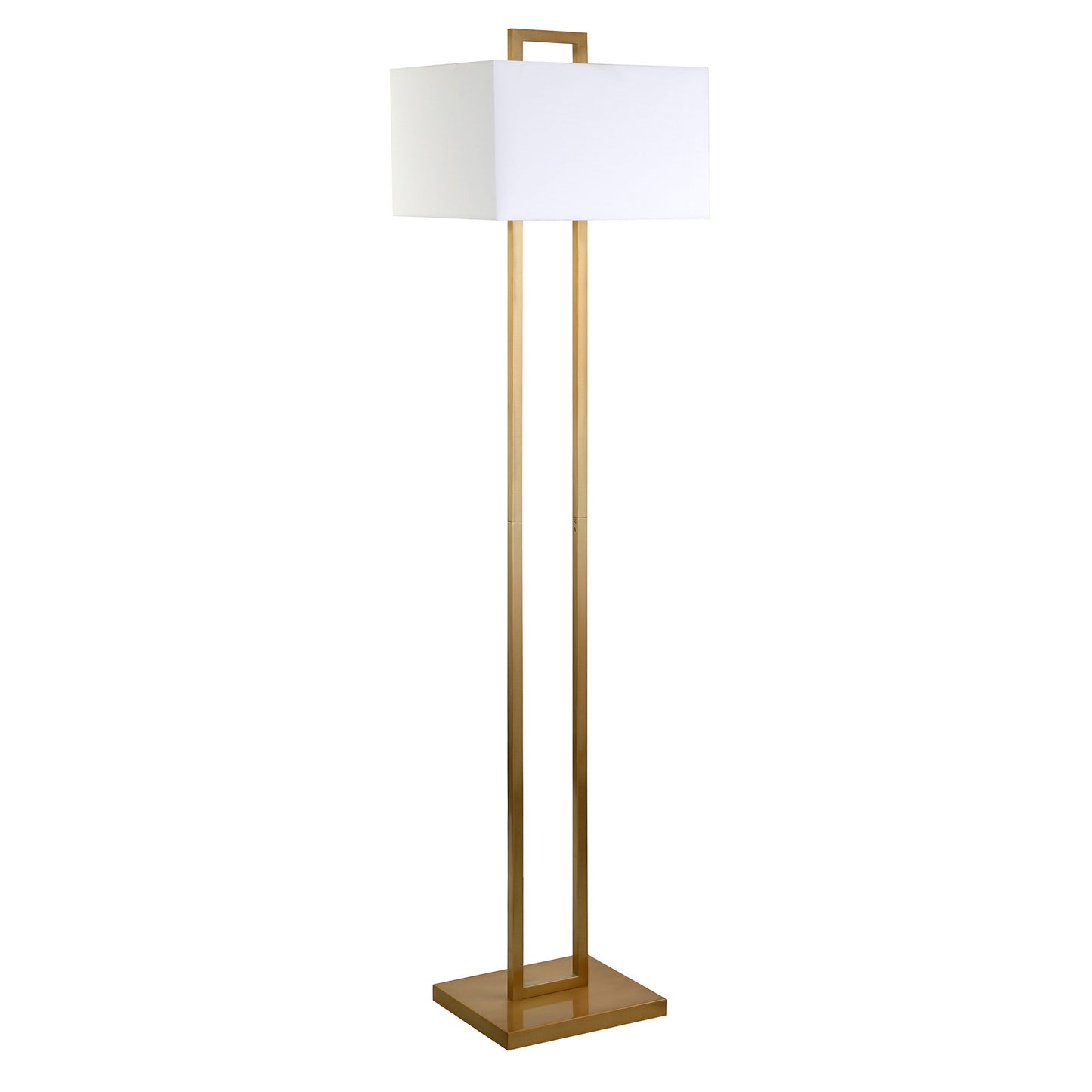 Brass Floor Lamp w/ Shade
