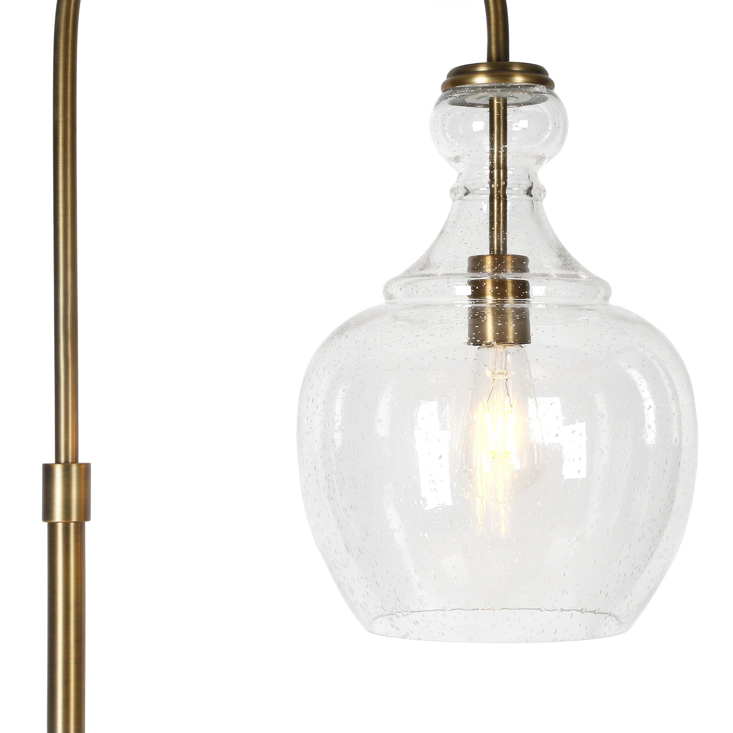 Brass Floor Lamp w/ Shade