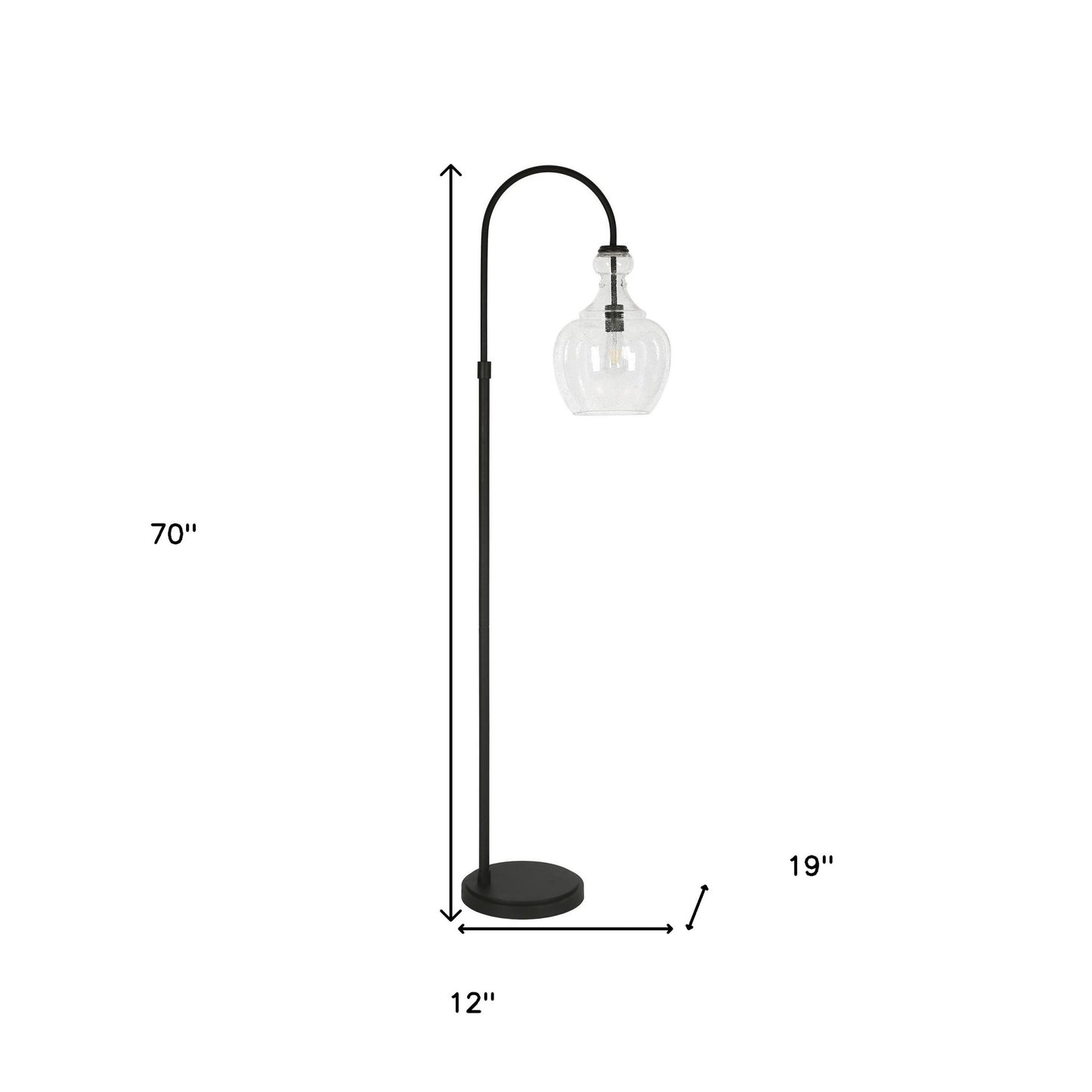 Black Floor Lamp w/ Shade