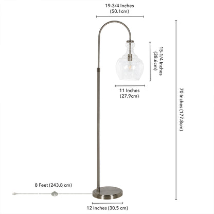 Nickel Floor Lamp w/ Shade