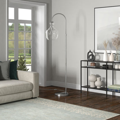 Nickel Floor Lamp w/ Shade