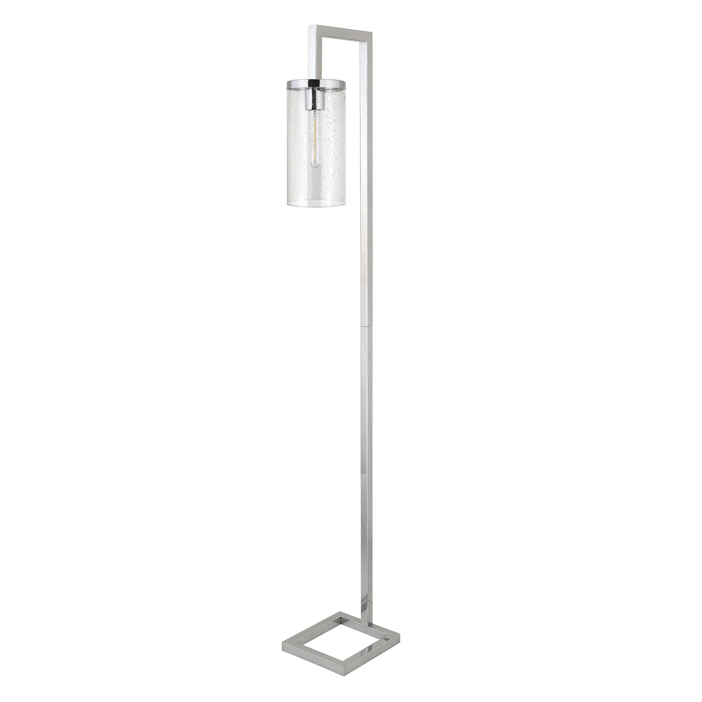 Nickel Reading Floor Lamp w/ Shade