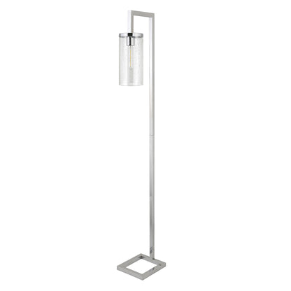Nickel Reading Floor Lamp w/ Shade