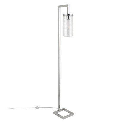 Nickel Reading Floor Lamp w/ Shade