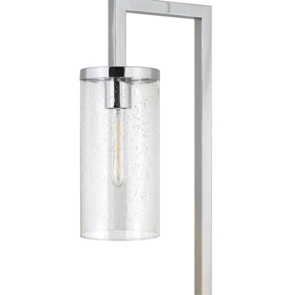 Nickel Reading Floor Lamp w/ Shade