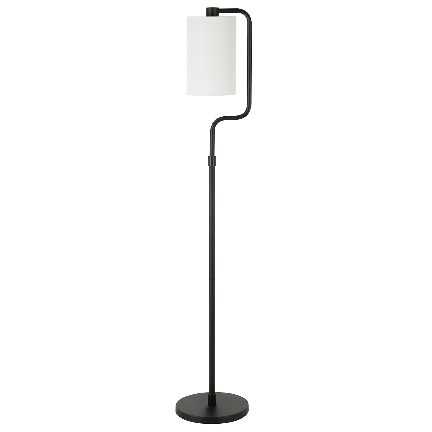 Black Reading Floor Lamp w/ Shade