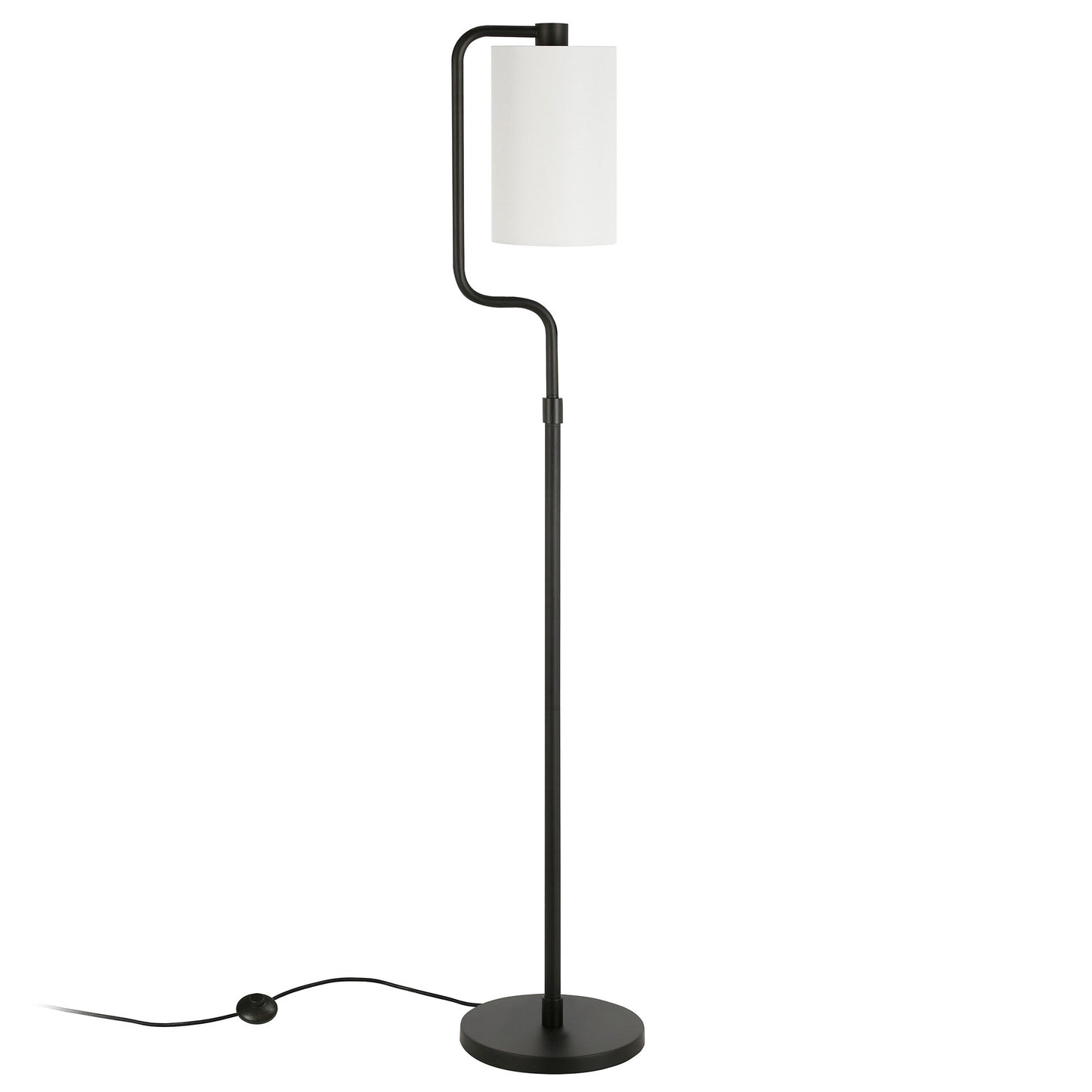 Black Reading Floor Lamp w/ Shade
