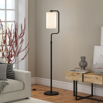 Black Reading Floor Lamp w/ Shade