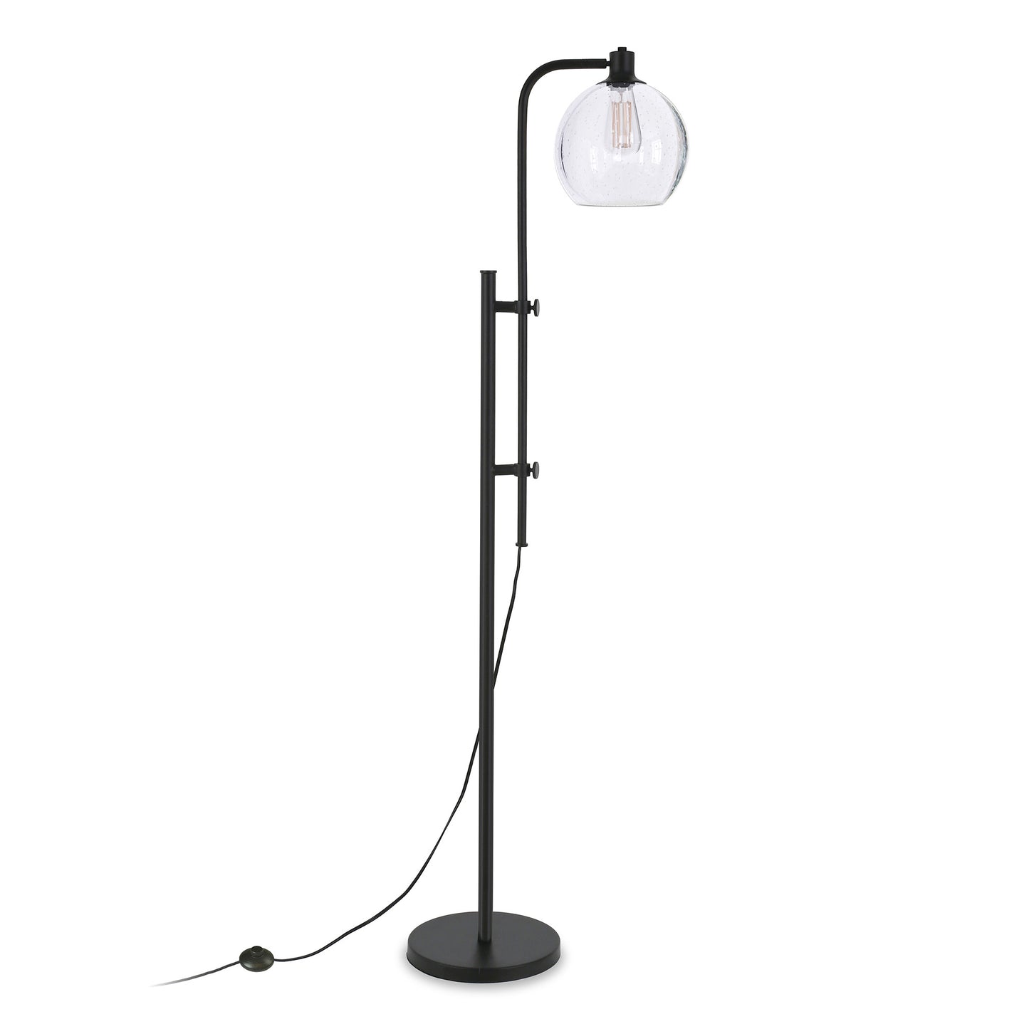 Black Adjustable Reading Floor Lamp w/ Shade