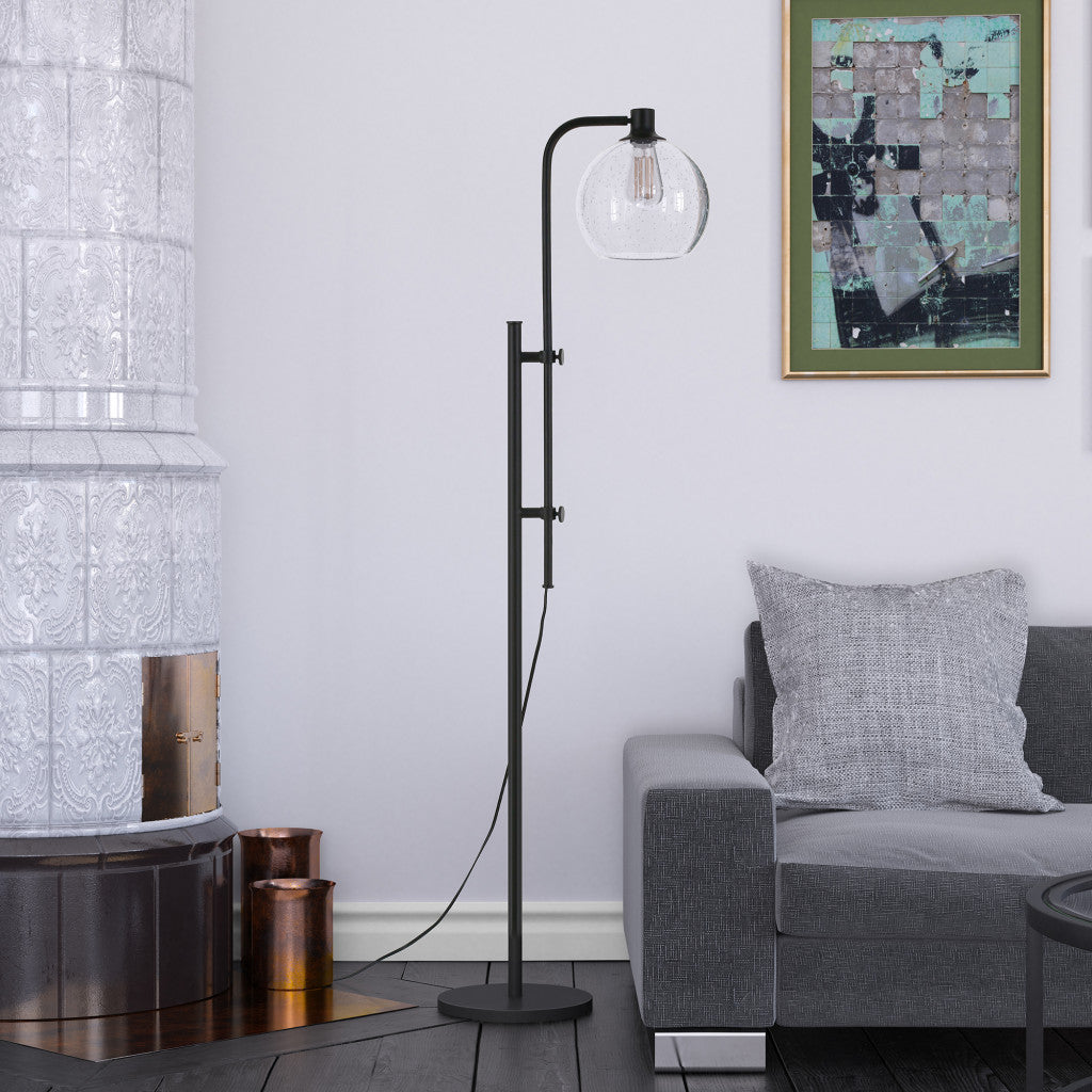 Black Adjustable Reading Floor Lamp w/ Shade