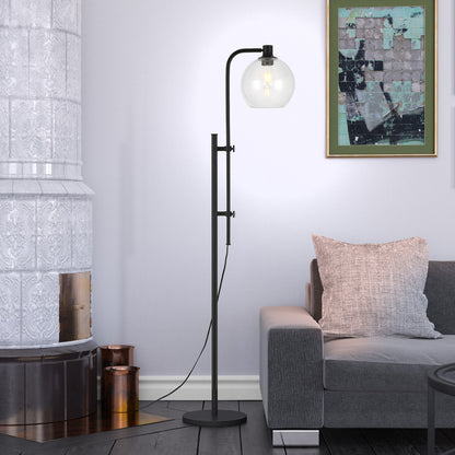 Black Adjustable Reading Floor Lamp w/ Shade
