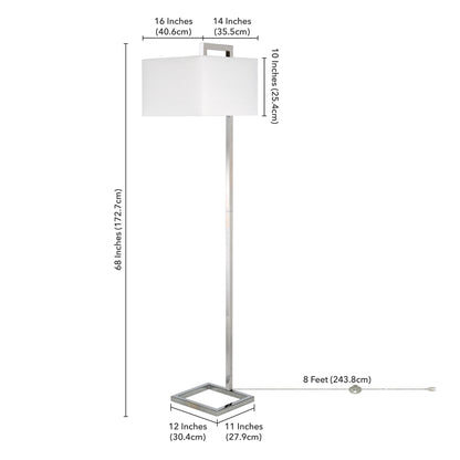 Nickel Floor Lamp w/ Shade