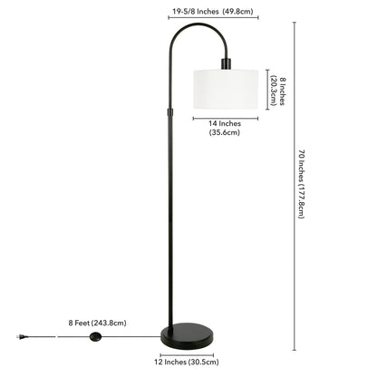 Black Floor Lamp w/ Shade