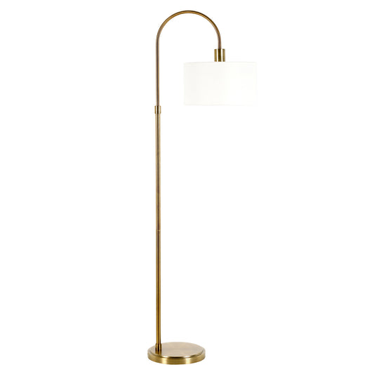Brass Floor Lamp w/ Shade