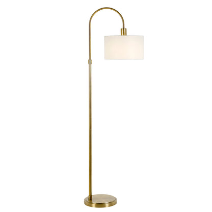 Brass Floor Lamp w/ Shade