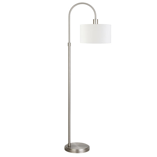 Nickel Floor Lamp w/ Shade