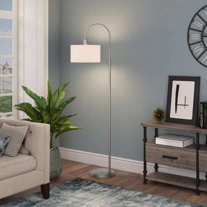 Nickel Floor Lamp w/ Shade