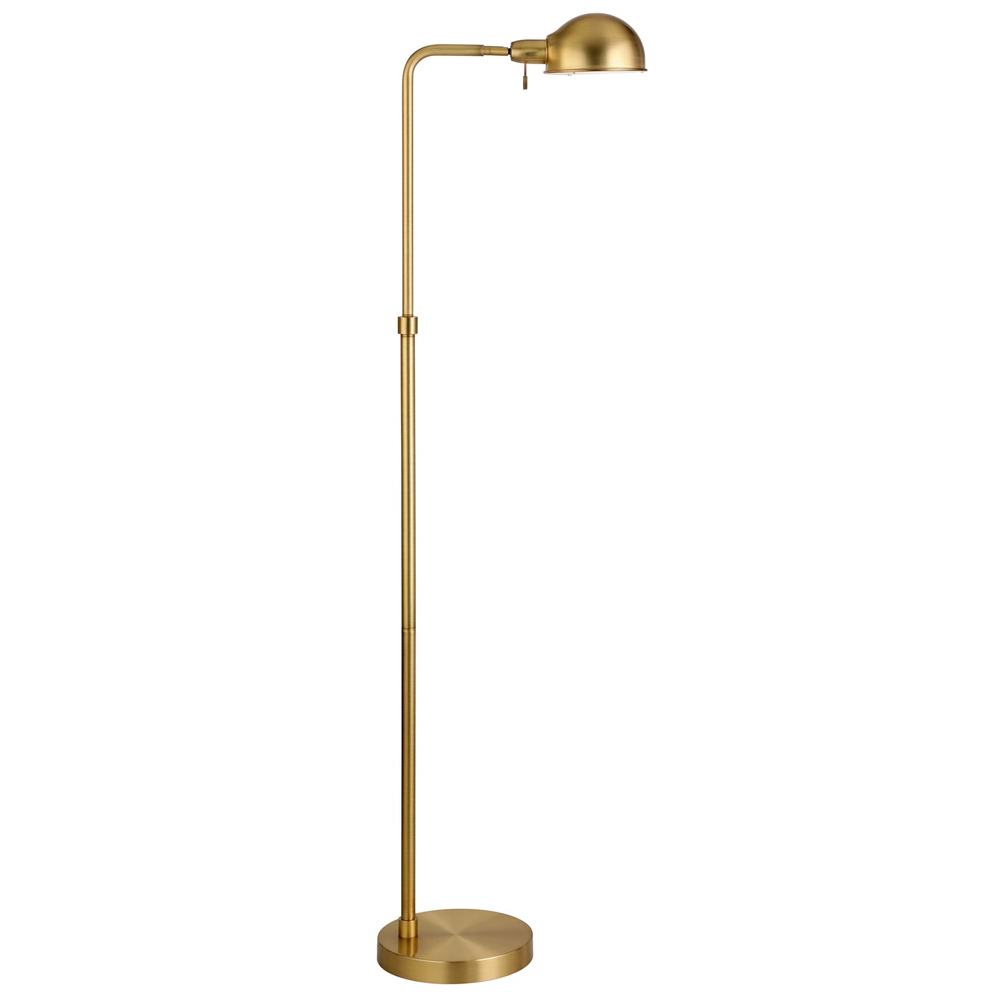Brass Reading Floor Lamp w/ Shade