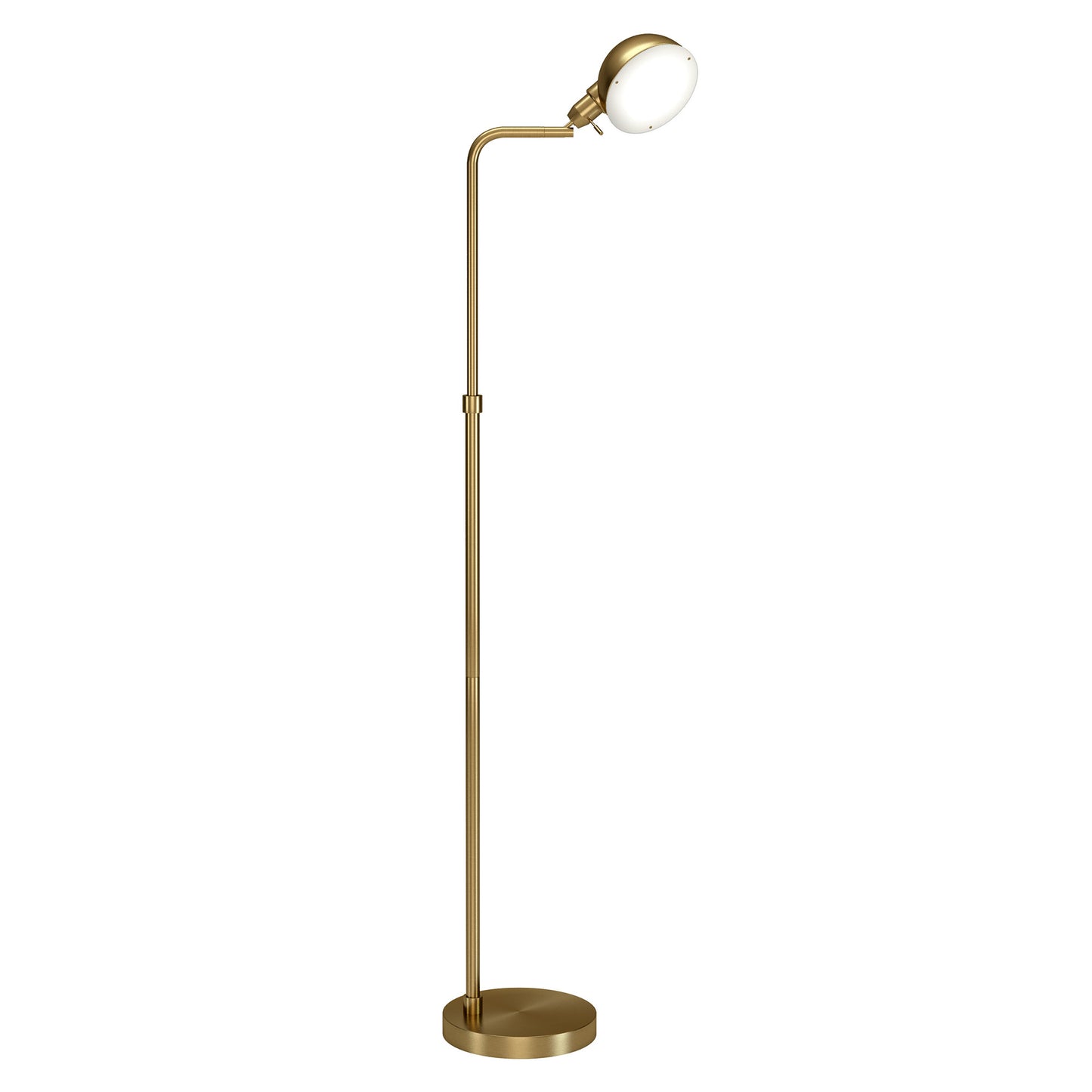 Brass Reading Floor Lamp w/ Shade