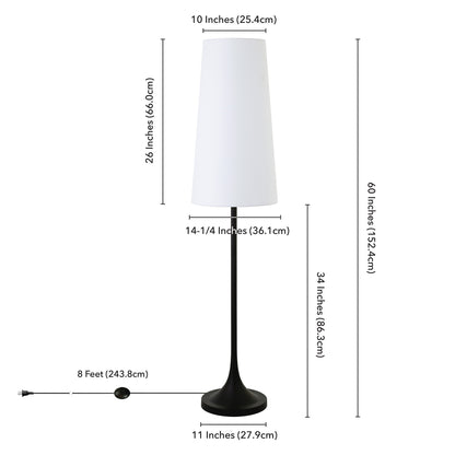 Black Floor Lamp w/ Shade
