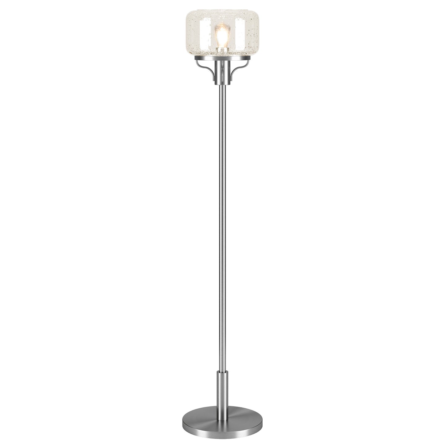 Nickel Floor Lamp w/ Shade