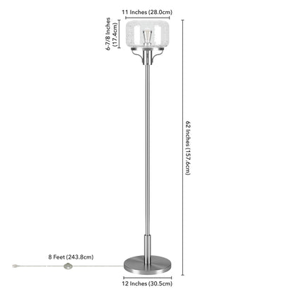 Nickel Floor Lamp w/ Shade