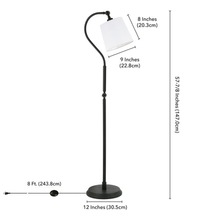 Black Floor Lamp w/ Shade