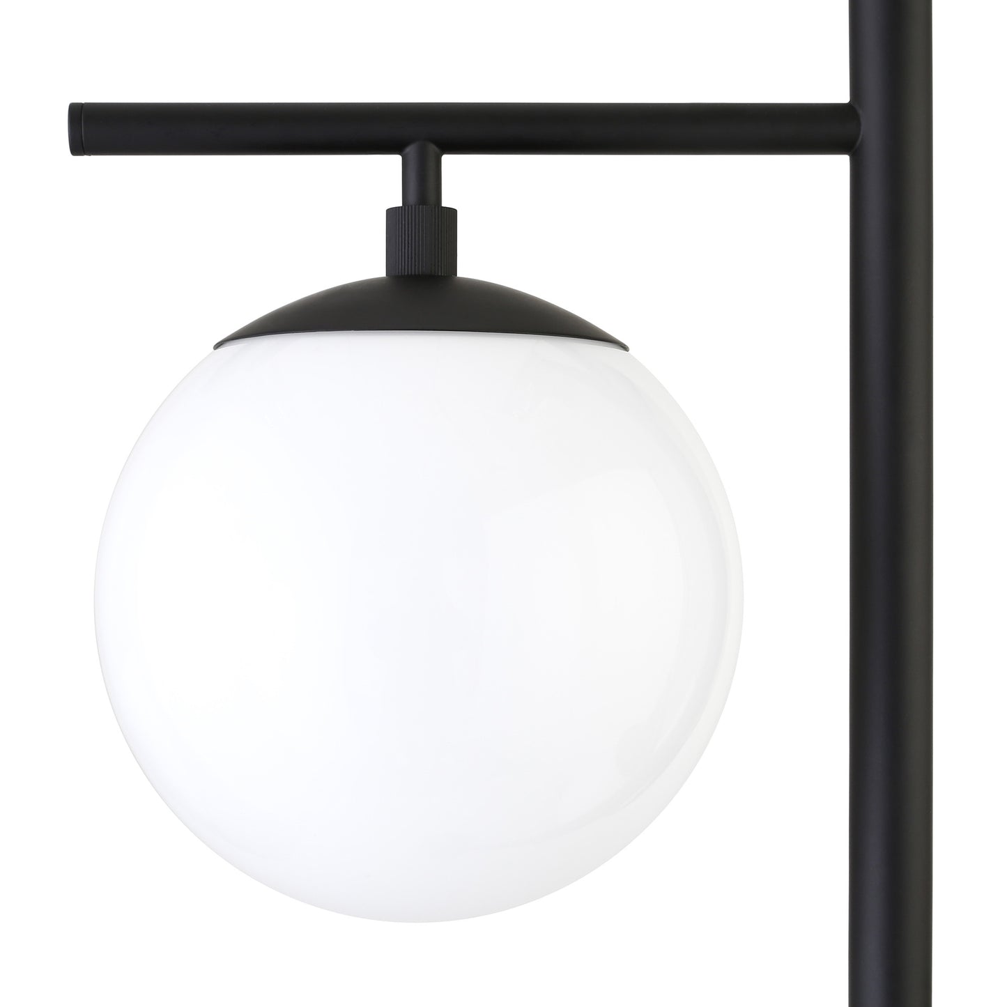 Black 2-Light Tree Floor Lamp w/ Shade