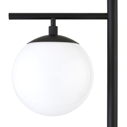 Black 2-Light Tree Floor Lamp w/ Shade