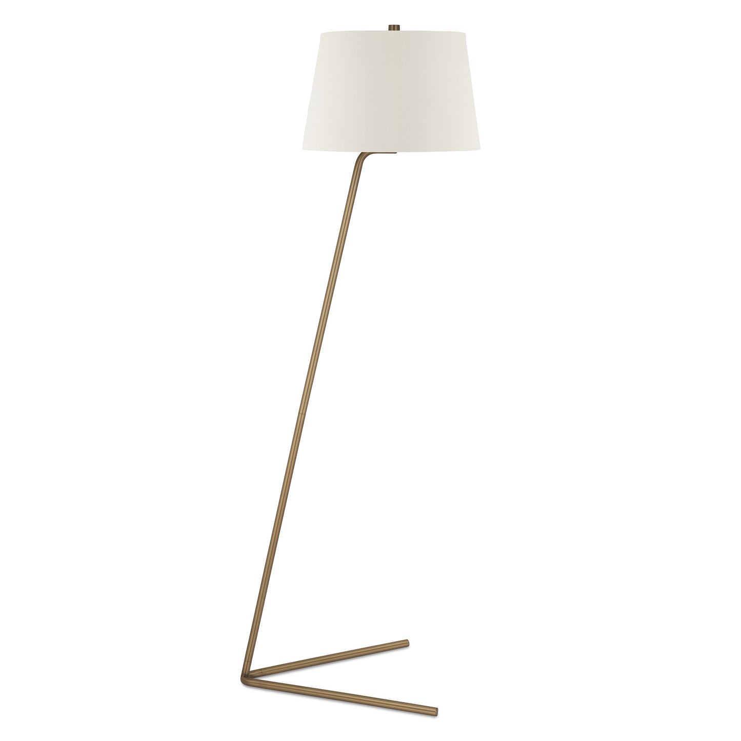 Brass Floor Lamp w/ Shade