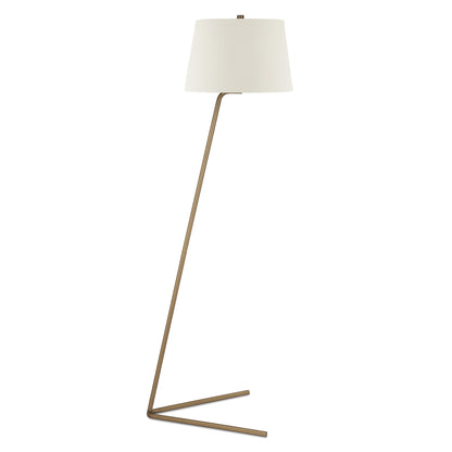 Brass Floor Lamp w/ Shade