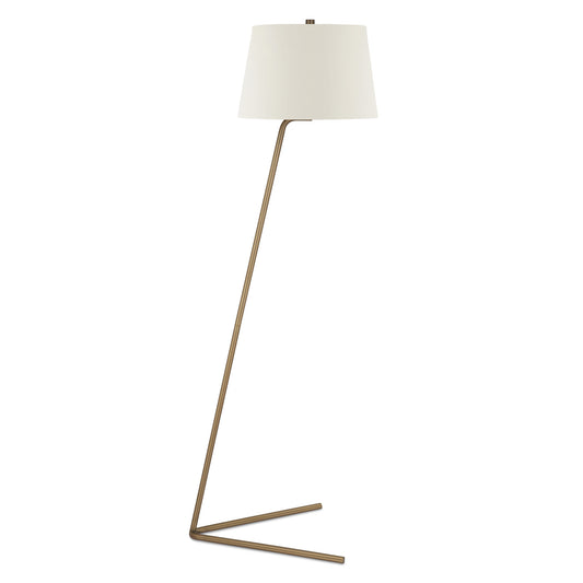 Brass Floor Lamp w/ Shade