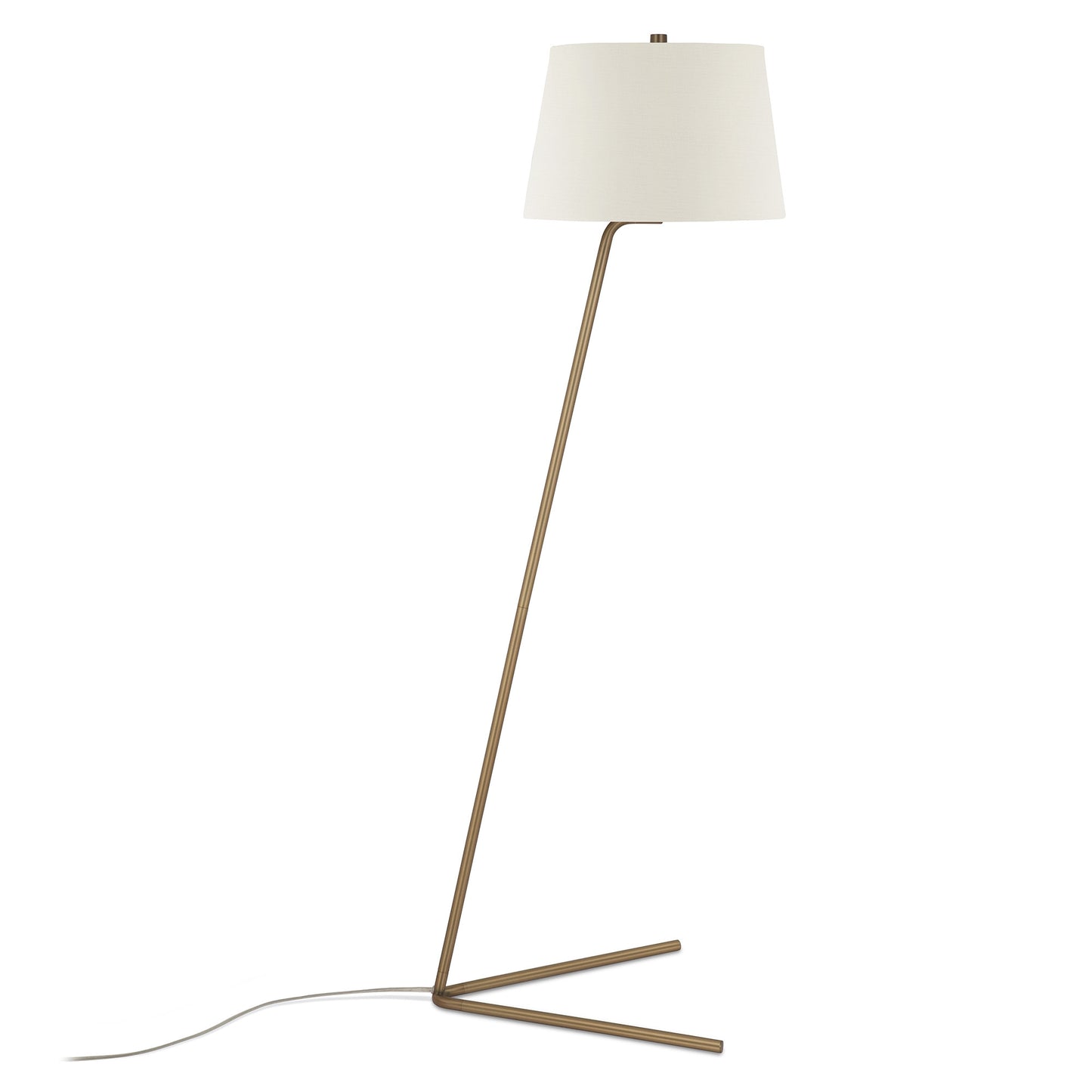 Brass Floor Lamp w/ Shade