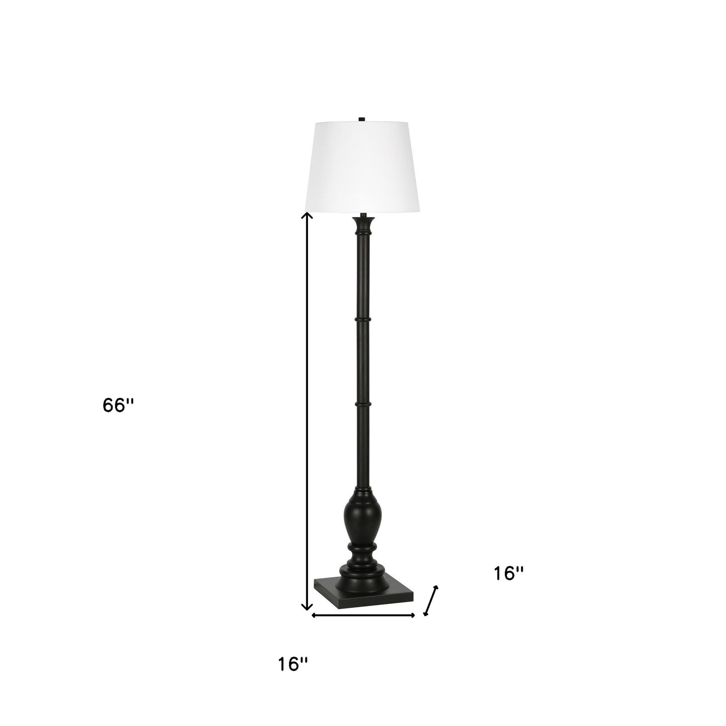 Black Floor Lamp w/ Shade