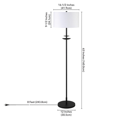 Black Floor Lamp w/ Shade